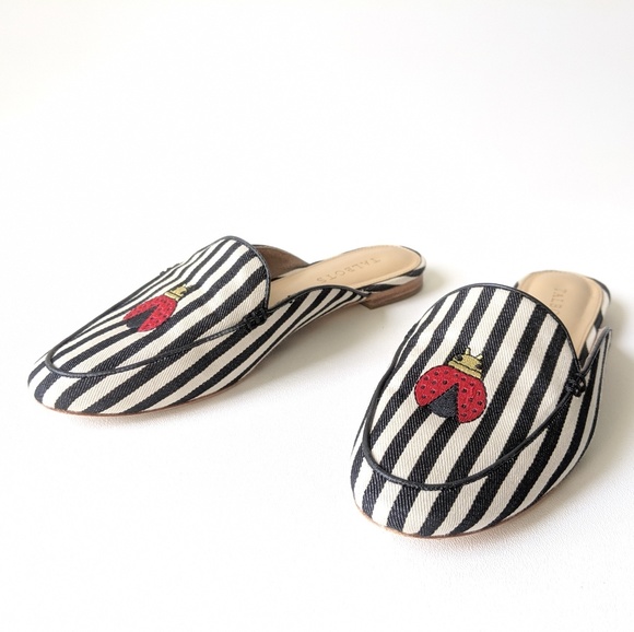 Talbots Shoes - TALBOTS "LADY BUG" OPEN LOAFERS WHITE And WHITE